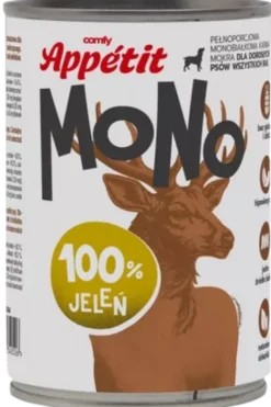 Comfy Appetit Mono Jeleń Mokra karma dla psa 400g Pakiet 6szt. WYPRZEDAŻ