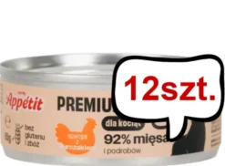 Comfy Appetit Premium Kitten Mousse z Kurczakiem Mokra karma dla kociąt 85g Pakiet 12szt.