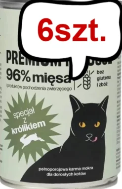 Comfy Appetit Premium Mousse z Królikiem Mokra karma dla kota 400g Pakiet 6szt. WYPRZEDAŻ