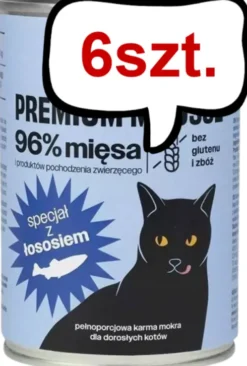 Comfy Appetit Premium Mousse z Łososiem Mokra karma dla kota 400g Pakiet 6szt. WYPRZEDAŻ