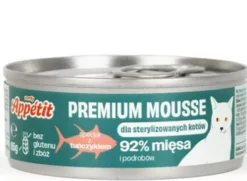 Comfy Appetit Premium Sterilized Mousse z Tuńczykiem Mokra karma dla kota 85g Pakiet 12szt. WYPRZEDAŻ