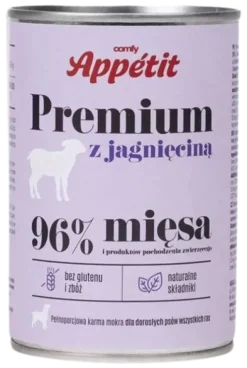 Comfy Appetit Premium z Jagnięciną Mokra karma dla psa 400g Pakiet 6szt.