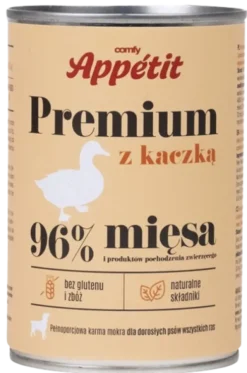 Comfy Appetit Premium z Kaczką Mokra karma dla psa 400g WYPRZEDAŻ