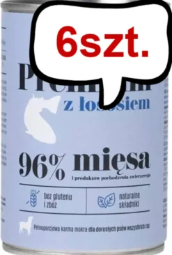 Comfy Appetit Premium z Łososiem Mokra karma dla psa 400g Pakiet 6szt. WYPRZEDAŻ