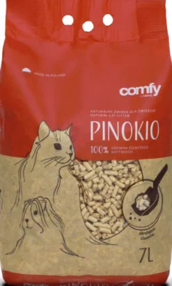 Comfy Żwirek Drzewny Zbrylający Pinokio dla zwierząt domowych op. 7l