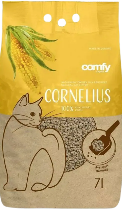 Comfy Żwirek kukurydziany Cornelius Natural dla kota poj. 7l