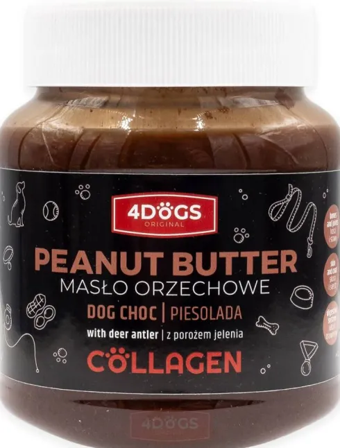 4 Dogs Collagen Masło orzechowe Piesolada dla psa op. 330g