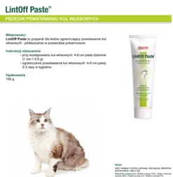Dolfos LintOff Pasta na kule włosowe dla kota op. 100g