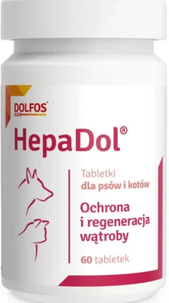Dolfos Preparat na wątrobę HepaDol dla psa i kota op. 60 tabletek