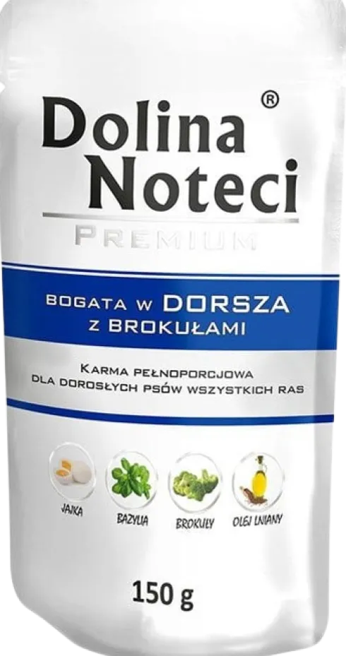 Dolina Noteci Premium Adult Dorsz z Brokułami Mokra Karma dla psa op. 150g