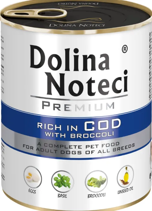 Dolina Noteci Premium Adult Dorsz z Brokułami Mokra Karma dla psa op. 800g