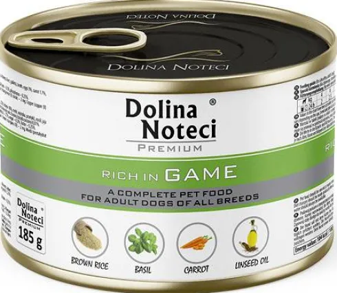 Dolina Noteci Premium Adult Dziczyzna Mokra Karma dla psa op. 185g Pakiet 12szt.