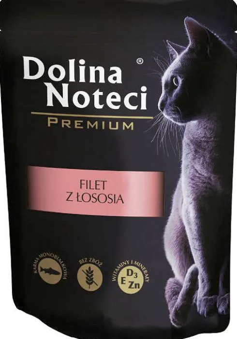 Dolina Noteci Premium Adult Filet z łososia Mokra Karma dla kota op. 10x85g