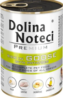 Dolina Noteci Premium Adult Gęś z Ziemniakami Mokra Karma dla psa op. 400g Pakiet 12szt.