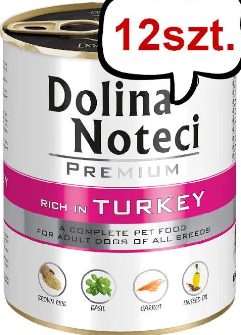 Dolina Noteci Premium Adult Indyk Mokra Karma dla psa op. 800g Pakiet 12szt.