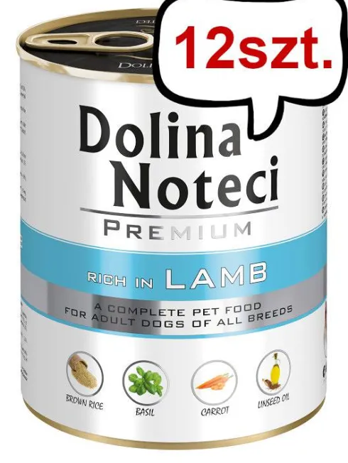 Dolina Noteci Premium Adult Jagnięcina Mokra Karma dla psa op. 800g Pakiet 12szt.