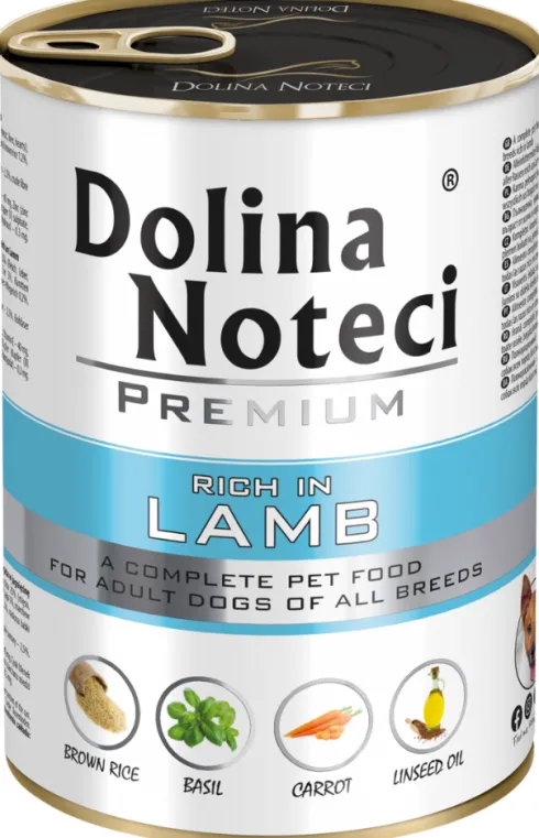 Dolina Noteci Premium Adult Jagnięcina Mokra Karma dla psa op. 400g Pakiet 12szt.