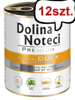Dolina Noteci Premium Adult Kaczka z Dynią Mokra Karma dla psa op. 800g Pakiet 12szt.