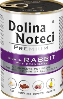Dolina Noteci Premium Adult Królik z Żurawiną Mokra Karma dla psa op. 400g