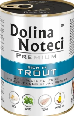 Dolina Noteci Premium Adult Pstrąg Mokra Karma dla psa op. 400g