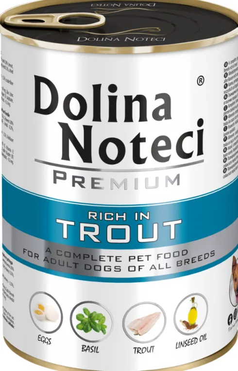 Dolina Noteci Premium Adult Pstrąg Mokra Karma dla psa op. 400g Pakiet 12szt.