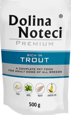 Dolina Noteci Premium Adult Pstrąg Mokra Karma dla psa op. 500g