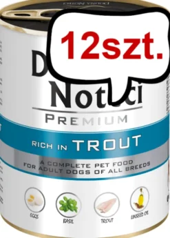 Dolina Noteci Premium Adult Pstrąg Mokra Karma dla psa op. 800g Pakiet 12szt.