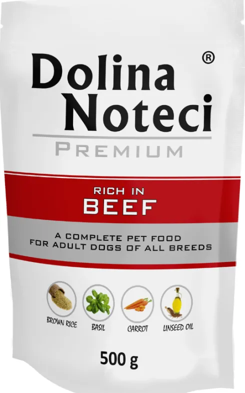 Dolina Noteci Premium Adult Wołowina Mokra Karma dla psa op. 10x500g
