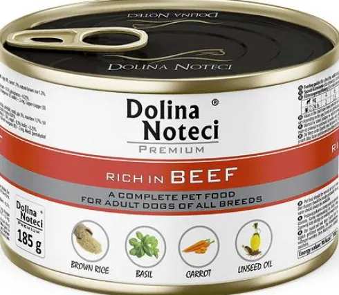Dolina Noteci Premium Adult Wołowina Mokra Karma dla psa op. 185g Pakiet 12szt.