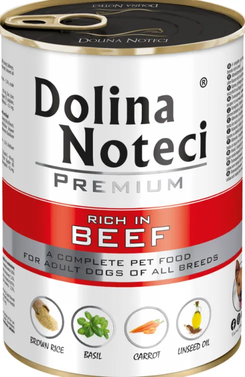 Dolina Noteci Premium Adult Wołowina Mokra Karma dla psa op. 400g