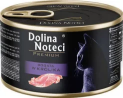 Dolina Noteci Premium Bogata w Królika Mokra Karma dla kota op. 185g Pakiet 12szt.