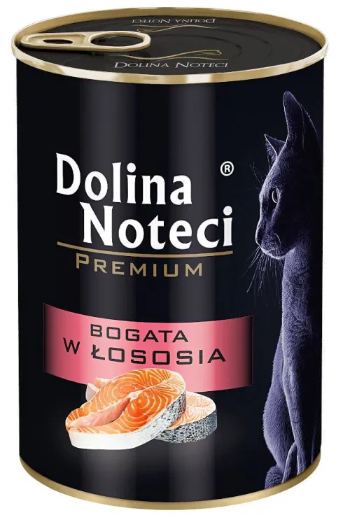 Dolina Noteci Premium Bogata w Łososia Mokra Karma dla kota op. 400g