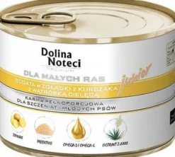 Dolina Noteci Premium Junior Small Żołądki z kurczaka oraz wątróbka cielęca Mokra Karma dla szczeniaka op. 185g WYPRZEDAŻ