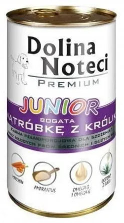 Dolina Noteci Premium Junior Wątróbka z królika Mokra Karma dla szczeniaka op. 400g Pakiet 12szt.