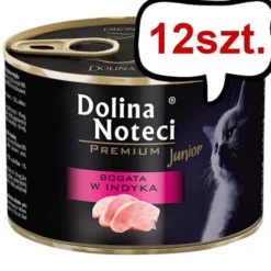 Dolina Noteci Premium Kitten Bogata w Indyka Mokra Karma dla kociąt op. 185g Pakiet 12szt.