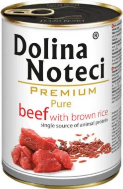 Dolina Noteci Premium Pure Beef with brown rice Mokra Karma dla psa op. 400g Pakiet 24szt. WYPRZEDAŻ