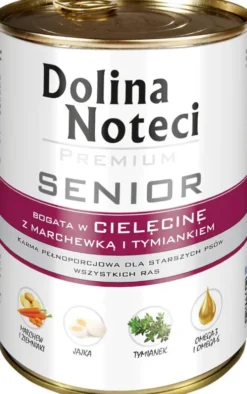 Dolina Noteci Premium Senior Cielęcina Mokra Karma dla psa op. 400g Pakiet 12szt.