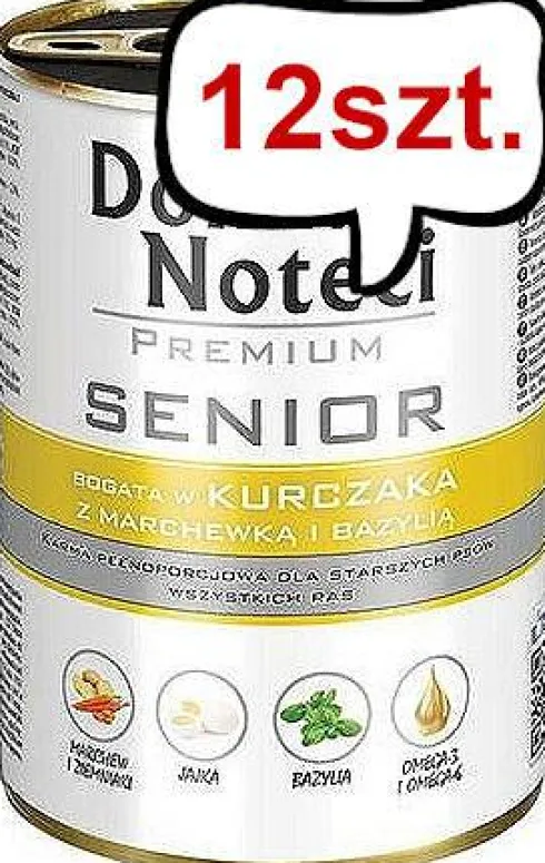 Dolina Noteci Premium Senior Kurczak Mokra Karma dla psa op. 400g Pakiet 12szt.