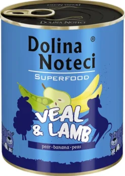 Dolina Noteci Superfood Cielęcina z jagnięciną Mokra karma dla psa op. 800g