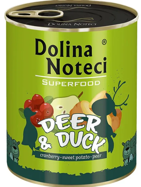 Dolina Noteci Superfood Jeleń z kaczką Mokra karma dla psa op. 800g