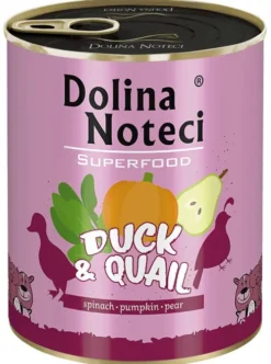 Dolina Noteci Superfood Kaczka z przepiórką Mokra karma dla psa op. 800g Pakiet 6szt.