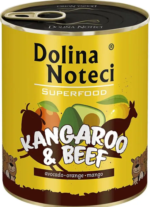 Dolina Noteci Superfood Kangur z wołowiną Mokra karma dla psa op. 800g