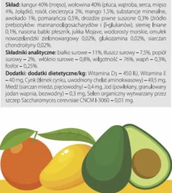 Dolina Noteci Superfood Kangur z wołowiną Mokra karma dla psa op. 800g