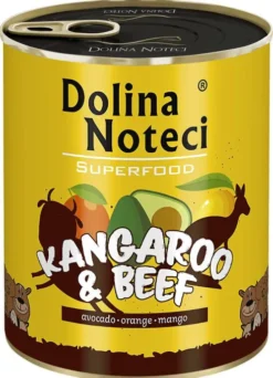 Dolina Noteci Superfood Kangur z wołowiną Mokra karma dla psa op. 800g Pakiet 6szt.
