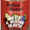 Dolina Noteci Superfood Wołowina z sercami gęsi Mokra karma dla psa op. 800g Pakiet 6szt.