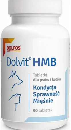 Dolvit Preparat wspomagający mięśnie HMB dla psa i kota op. 90 tabletek