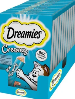Dreamies Creamy Przysmak z łososiem dla kota op. 4x10g PAKIET 11szt.