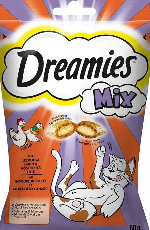 Dreamies Mix Przysmak z kurczakiem i kaczką dla kota op. 60g