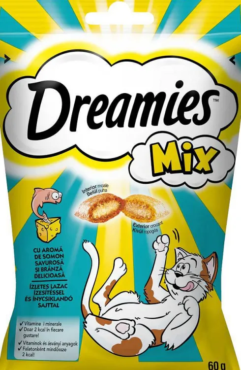 Dreamies Mix Przysmak z serem i o smaku łososia dla kota op. 60g