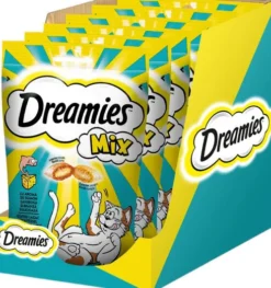 Dreamies Mix Przysmak z serem i o smaku łososia dla kota op. 60g Pakiet 6szt.
